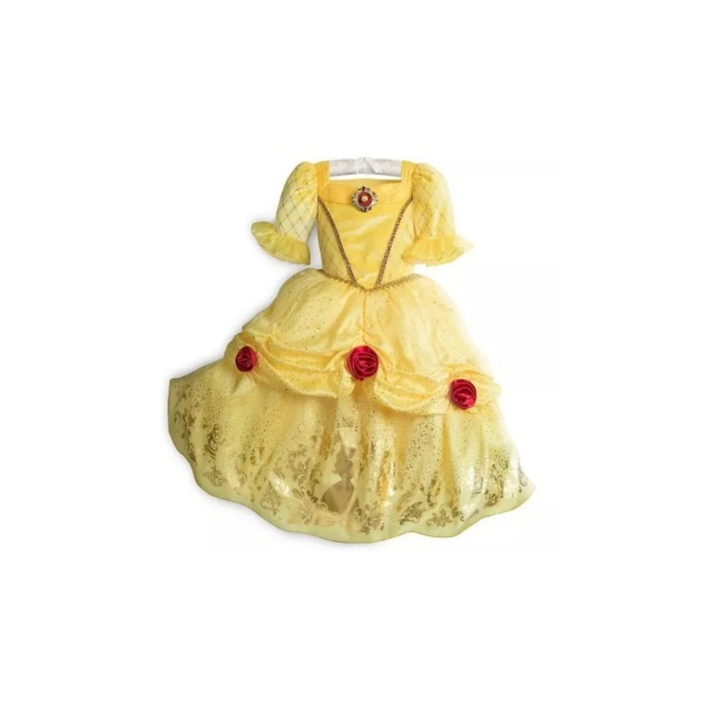 NWT Disney Store Beauty and the Beast Princess Belle Costume Dress Gown Sz 3